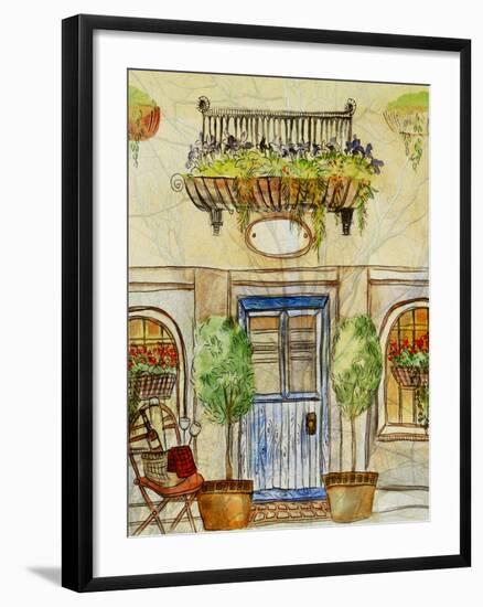 Greek Caf? IV-Danielle Harrington-Framed Art Print