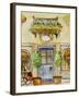 Greek Caf? IV-Danielle Harrington-Framed Art Print