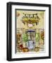 Greek Caf? IV-Danielle Harrington-Framed Art Print