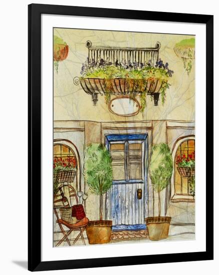 Greek Caf? IV-Danielle Harrington-Framed Art Print