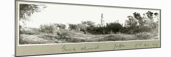 Greek Church, Jaffa, 2nd December 1917-Capt. Arthur Rhodes-Mounted Giclee Print