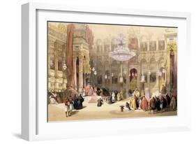 Greek Church of the Holy Sepulchre, Jerusalem, April 11th 1839-David Roberts-Framed Giclee Print