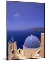 Greek Church, Santorini, Greece-Walter Bibikow-Mounted Photographic Print
