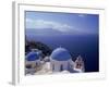 Greek Church, Santorini, Greece-Walter Bibikow-Framed Photographic Print