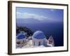 Greek Church, Santorini, Greece-Walter Bibikow-Framed Photographic Print