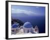 Greek Church, Santorini, Greece-Walter Bibikow-Framed Photographic Print