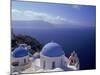 Greek Church, Santorini, Greece-Walter Bibikow-Mounted Photographic Print