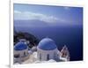 Greek Church, Santorini, Greece-Walter Bibikow-Framed Photographic Print