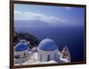 Greek Church, Santorini, Greece-Walter Bibikow-Framed Photographic Print