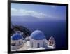 Greek Church, Santorini, Greece-Walter Bibikow-Framed Photographic Print