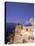 Greek Church, Santorini, Greece-Walter Bibikow-Stretched Canvas