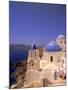 Greek Church, Santorini, Greece-Walter Bibikow-Mounted Premium Photographic Print