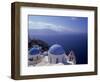 Greek Church, Santorini, Greece-Walter Bibikow-Framed Photographic Print