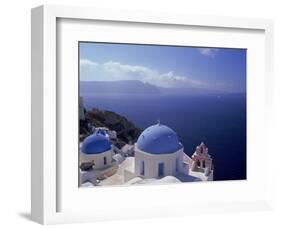 Greek Church, Santorini, Greece-Walter Bibikow-Framed Photographic Print