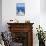 Greek Church with Blue Dome and Pink Bell Tower-Neale Clark-Photographic Print displayed on a wall