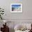 Greek Church with Three Blue Domes in the Village of Oia-Neale Clark-Framed Photographic Print displayed on a wall