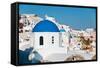 Greek Church-yanc-Framed Stretched Canvas