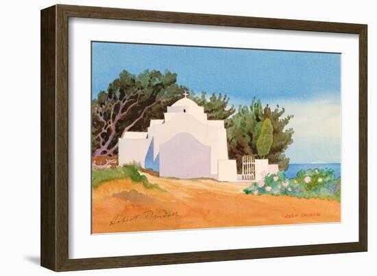 Greek Church-Robert Tyndall-Framed Giclee Print