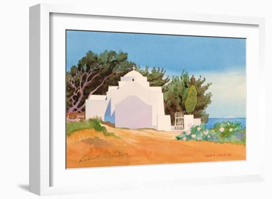 Greek Church-Robert Tyndall-Framed Giclee Print