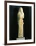 Greek Civilization, 7th Century B.C. Statue of Artemis or Kore Micandre, from Artemision of Delos-null-Framed Giclee Print