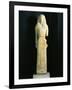 Greek Civilization, 7th Century B.C. Statue of Artemis or Kore Micandre, from Artemision of Delos-null-Framed Giclee Print