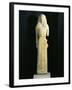 Greek Civilization, 7th Century B.C. Statue of Artemis or Kore Micandre, from Artemision of Delos-null-Framed Giclee Print