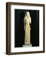 Greek Civilization, 7th Century B.C. Statue of Artemis or Kore Micandre, from Artemision of Delos-null-Framed Giclee Print