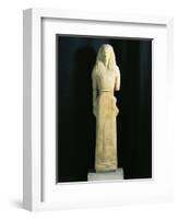 Greek Civilization, 7th Century B.C. Statue of Artemis or Kore Micandre, from Artemision of Delos-null-Framed Giclee Print