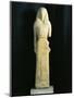 Greek Civilization, 7th Century B.C. Statue of Artemis or Kore Micandre, from Artemision of Delos-null-Mounted Giclee Print