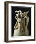 Greek Civilization, Attic Clay Oinochoe with Female Figures and Lotus Flowers-null-Framed Giclee Print