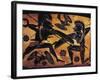 Greek Civilization, Black-Figure Pottery, Attic Vase Depicting Clash Between Two Warriors-null-Framed Giclee Print