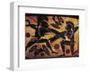 Greek Civilization, Black-Figure Pottery, Attic Vase Depicting Clash Between Two Warriors-null-Framed Giclee Print