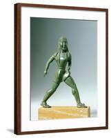 Greek Civilization, Bronze Statue of Child Running, from Dodona, 525 B.C.-null-Framed Giclee Print