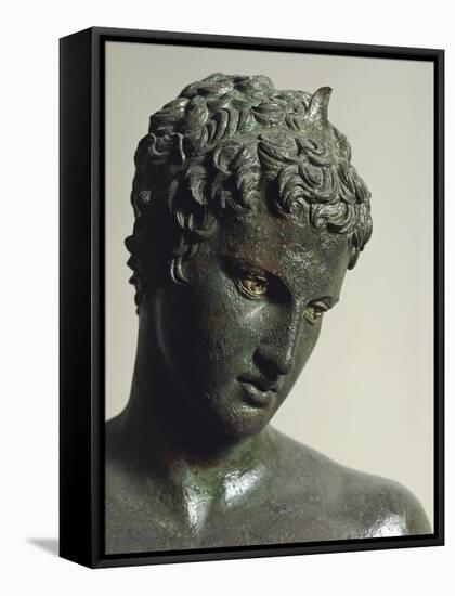 Greek Civilization, Bronze Statue of Youth, from Marathon, Greece, Detail-null-Framed Stretched Canvas