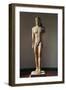 Greek Civilization, Colossal Marble Statue of Kouros, from Cape Sounion, Greece-null-Framed Giclee Print