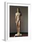 Greek Civilization, Colossal Marble Statue of Kouros, from Cape Sounion, Greece-null-Framed Giclee Print