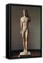Greek Civilization, Colossal Marble Statue of Kouros, from Cape Sounion, Greece-null-Framed Stretched Canvas