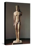 Greek Civilization, Colossal Marble Statue of Kouros, from Cape Sounion, Greece-null-Stretched Canvas