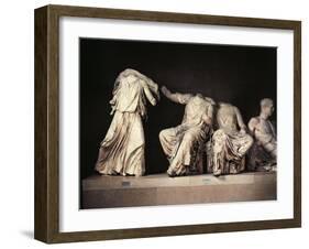 Greek Civilization, Demeter and Iris by Phidias, from East Gable of Parthenon in Athens-null-Framed Giclee Print
