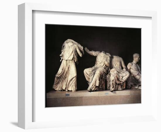 Greek Civilization, Demeter and Iris by Phidias, from East Gable of Parthenon in Athens-null-Framed Giclee Print