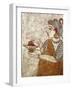 Greek Civilization Depicting Priestess Burning Incense, from Akrotiri, Thera Island, Santorini-null-Framed Giclee Print