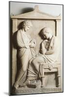 Greek Civilization, Funeral Stele from Piraeus-null-Mounted Giclee Print