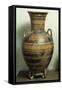 Greek Civilization, Geometric Attic Amphora, Ceramics-null-Framed Stretched Canvas