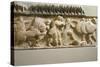 Greek Civilization, Gigantomachy, Detail of North Side of Frieze of Siphnian Treasury, Circa 525 BC-null-Stretched Canvas