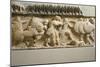 Greek Civilization, Gigantomachy, Detail of North Side of Frieze of Siphnian Treasury, Circa 525 BC-null-Mounted Giclee Print