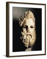 Greek Civilization, Head of Zeus, from Egina, Greece-null-Framed Giclee Print