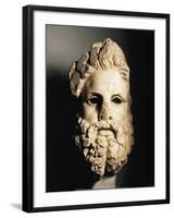 Greek Civilization, Head of Zeus, from Egina, Greece-null-Framed Giclee Print