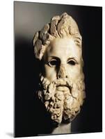 Greek Civilization, Head of Zeus, from Egina, Greece-null-Mounted Giclee Print