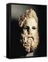 Greek Civilization, Head of Zeus, from Egina, Greece-null-Framed Stretched Canvas
