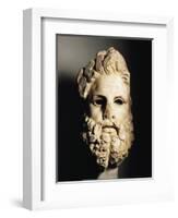 Greek Civilization, Head of Zeus, from Egina, Greece-null-Framed Giclee Print